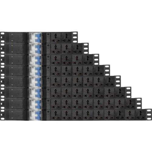 Power Distribution Unit Power Strip 16A/32A Air Switch 2-10 Ways Universal Socket With Junction Box Wiring Board Socket