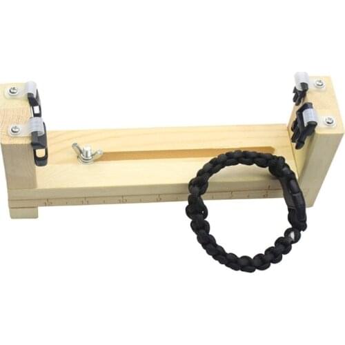 1 Set Bracelet Weaver DIY Rope Knot Wristband Maker Parachute Cord Braided Weaving Tool Bracelet Knitting Kit