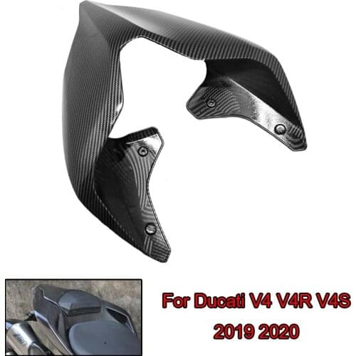 For Ducati Panigale V4 V4R V4S 2019 2020 19 20 Motorcycle ABS Plastic Carbon Fiber Rear Seat Cover Rear Seat Cover Hump Fairing