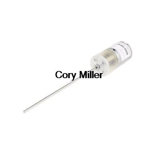 DC 6V 160RPM Long Shaft Electric Speed Reducer Gear Box Geared Motor Replacement