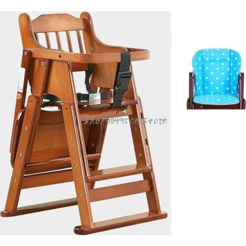 Baby Dining Chair, Child Chair, Baby Home Dining Dining Table And Chair, Multifunctional Foldable Portable Solid Wood Seat