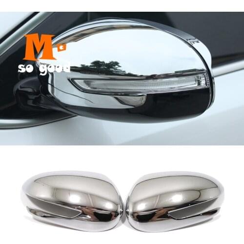 For Kia Sportage 4 QL KX5 2016 17 18 19 2020 ABS Chrome Side Door Mirror Cover Rear View Trim Cap Overlay Garnish Car Styling