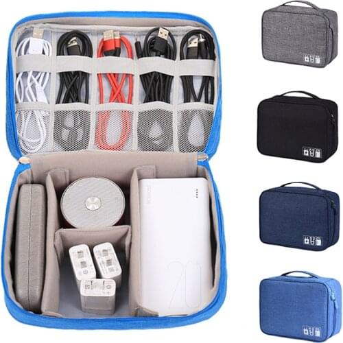 Travel accessories Packing Cubes Digital Charger Accessories Package USB Cable Organizer Gadget Computer data cable storage bag