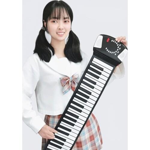 Electronic flexible piano 88 keys musical keyboard battery or usb powered soft midi handy piano for beginners