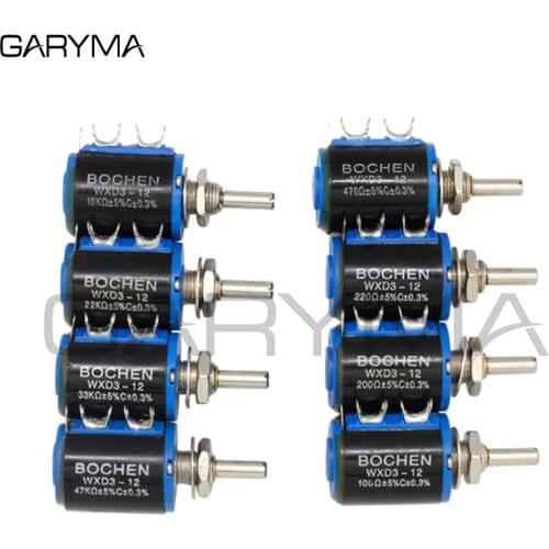 WXD3-12-1W Wirewound Potentiometer 100R 200R 220R 470R 1K 2.2K 3.3K 4.7K 10K 22K 33K 47K WXD3-12 1W