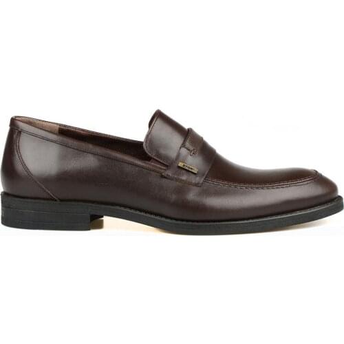 FootCourt- Brown Genuine Leather Men Shoes High Quality Fashion Classic Men Shoes Big Size 46-49 New etor Men Large dress Shoes