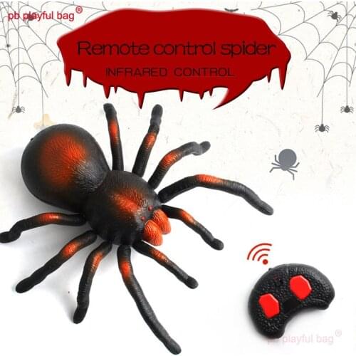 PB Playful Bag Electric infrared remote control Creepy Insect Simulated spider Childrens Toys Creative novelty gifts VG17