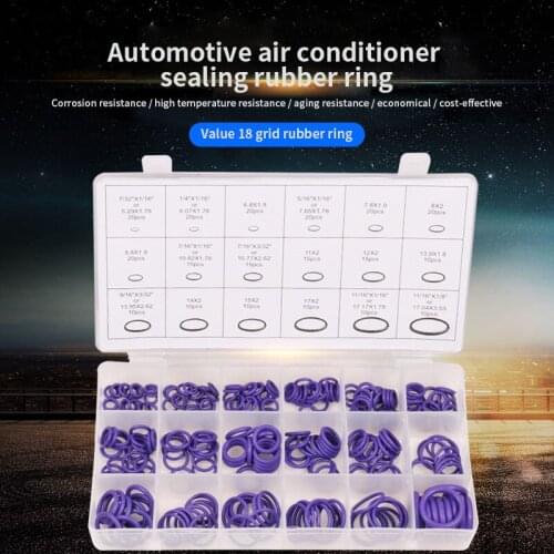270pcs/set O Ring Rubber Washer Seals Assortment Purple plumbin O-Ring Seals kit Nitrile Washers High Quality For Car Gasket