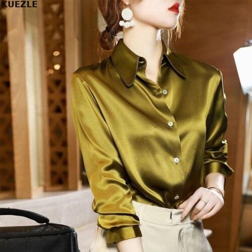 KUEZLE Satin Blouses