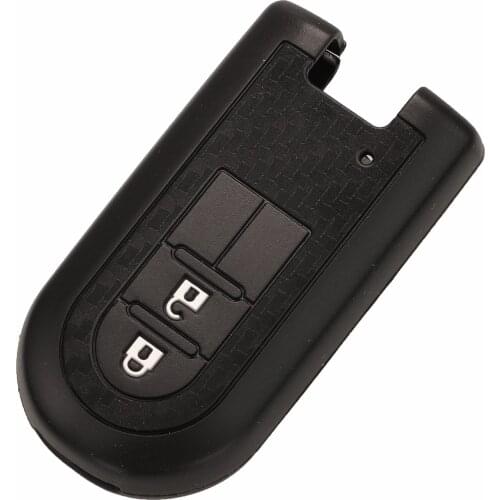 Kutery 2 Buttons Smart Remote Car Key Carbon Silicone Case Cover Protector For Toyota 2018 TANK Rush Alphard Daihatsu K MPV