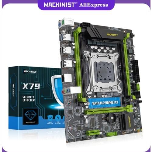 MACHINIST X79 desktop motherboard LGA 2011 Support DDR3 REG ECC RAM Intel Xeon E5 v1&v2 Processor X79 V2.82H mainboard
