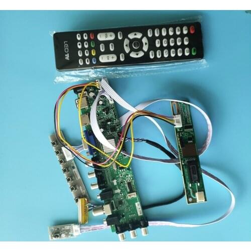 Kit For LP154W02-TL06/LP154W02-TL07 30pin Digital HDMI Panel TV VGA USB remote 1680X1050 DVB-C DVB-T 1 CCFL LCD Controller board