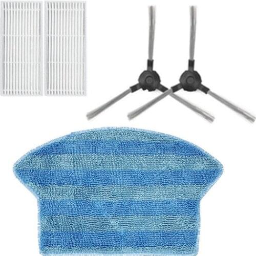Robot Vacuum Cleaner Mop Cloths Side Brush HEPA Filter for Midea VRB81B Robotic Vacuum Cleaner Mop Parts Accessories