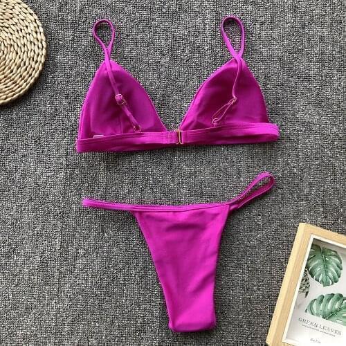 1760 Newest Sexy Bikinis Female Micro Swimwear Women Bikini Set String Swimming Suit White BATH SUIT SWIMWEAR