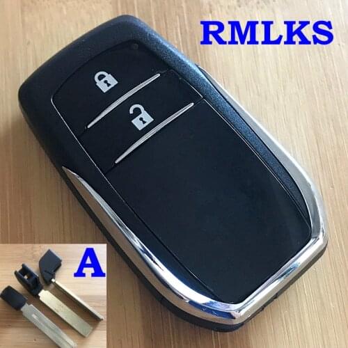New 2 Buttons Remote Key Fob Shell Cover For Toyota Smart Card Keyless Case Housing