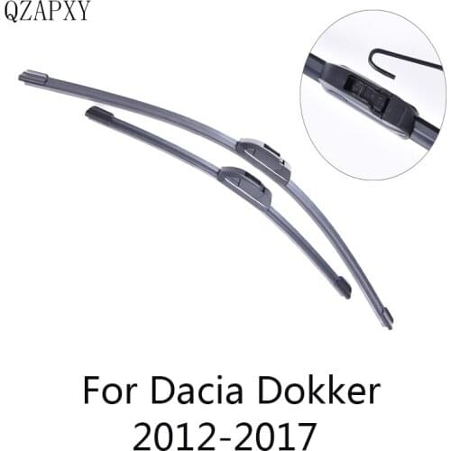 Front and Rear Wiper Blades for Dacia Dokker from 2012 2013 2014 2015 2016 Car Accessories Windshield Wipers