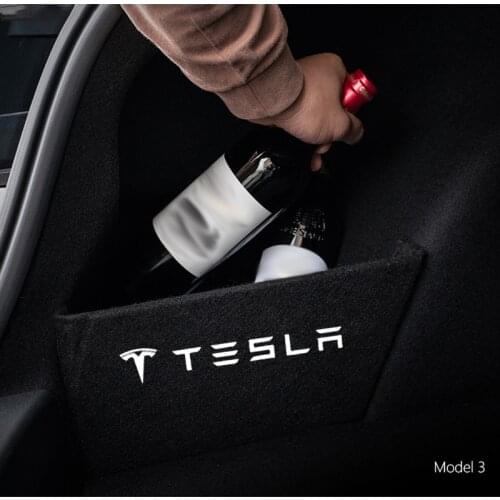 Car Trunk Boot Baffle For Tesla Model 3 2017-2021 Auto Interior Storage Stuff Leakproof Side Baffle Tail Partition Accessories
