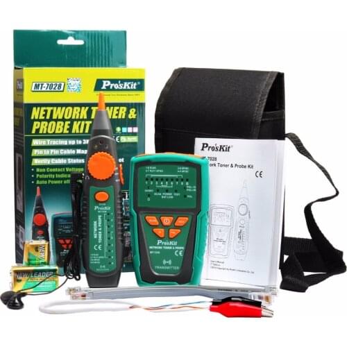 ProsKit MT-7028 Network Toner Probe Kit Audio Network Check Line Tester Tracker Networking, Datacom, Audio / Video, TV Cable
