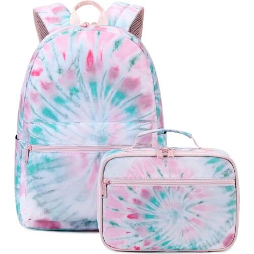 Abshoo Cute Lightweight Dye Tie Set Teenager Girls Primary Design Backpacks Preschool Childrens School Bags Kids Stylish Bags