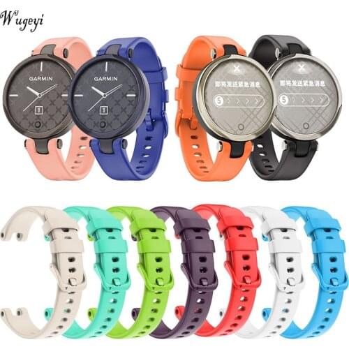 For Garmin Lily Silicone Watchband Fashion Womens Watch Wristband Monochrome Watch Strap
