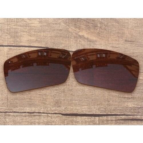 Vonxyz Bronze Brown Polycarbonate Replacement Lenses for-Oakley Gascan Frame