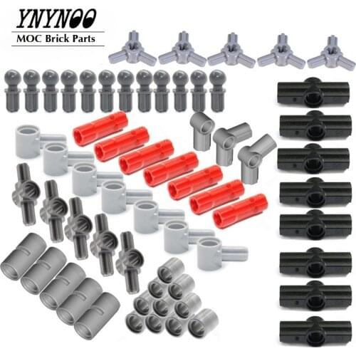 20Pcs/Lot High-Tech Pins Parts Axles Towball MOC Brick Parts Creative Educational Toys Compatible 2736 10288 18654 22961