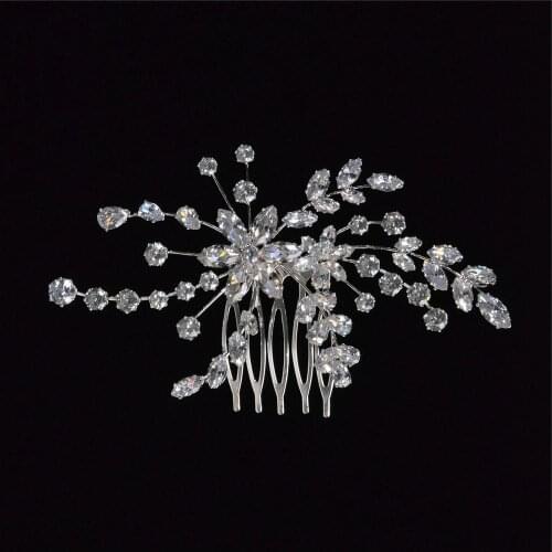 Coruixi Headdress Zirconia Hair Comb Bridal Wedding Jewelry Girl Fashion Soft Hairpin Accessories Crystal Crown D102616