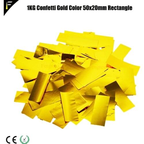 Golden Silver 4KG Confetti Paper For Stage Confetti Rainbow Machine in Wedding Colored Paper Gun Salute Machine Dedicated