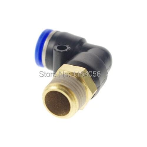 10Pcs 4mm Push In Connector 1/4" PT Thread Quick Fittings