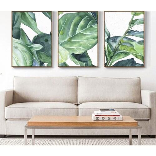Abstract Girl Green Tree Succulents Plant Wall Art Canvas Painting Nordic Posters And Prints Wall Pictures For Living Room Decor
