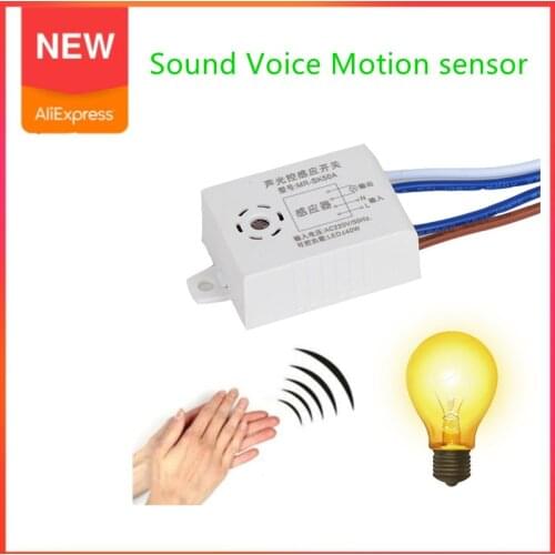 House Accessories Smart Switches MRSK50A Module 220V Detector Sound Voice Pir Sensor Intelligent Auto On Off Light Motion Sensor