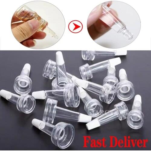 Ampoule Squeeze Dropper Bottle Tip Cap Hyaluronic Acid Liquid Freeze-dried Powder Horn Head Essential Oil Dispensing Bottle Tip