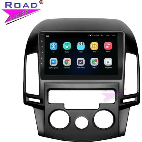 TOPNAVI For Hyundai I30 Manual AC 2007-2011 Car Radio Stereo Android Car Multimedia Player 6G+128G Tape Recorder GPS Navigation