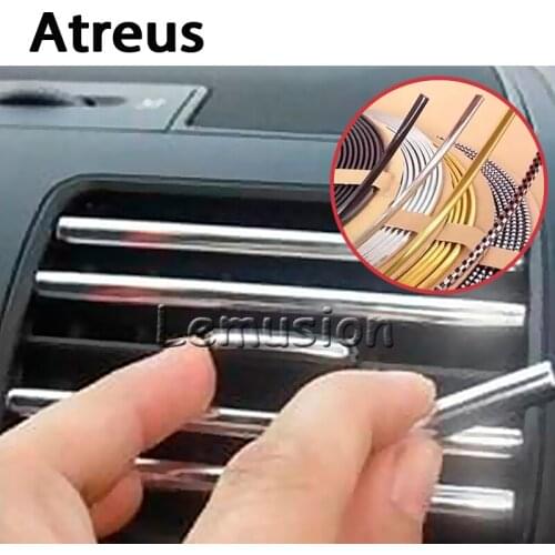Atreus Car Sticker 3M Interior Moulding Chrome Strip for Nissan Qashqai Skoda Octavia a5 a7 Citroen c4 c5 c3 Alfa romeo 159