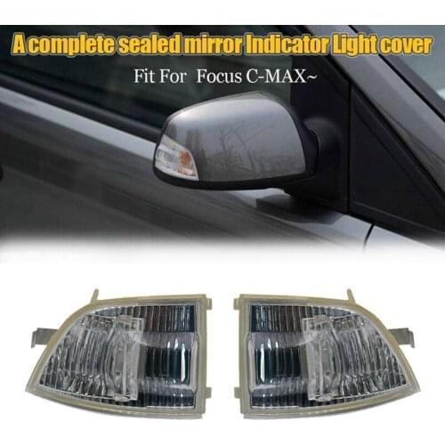 Car Rear View Mirror Turn Signal Side Mirror Light Indicator Cover for Ford Focus 2003-2013 C-MAX 2003-2010