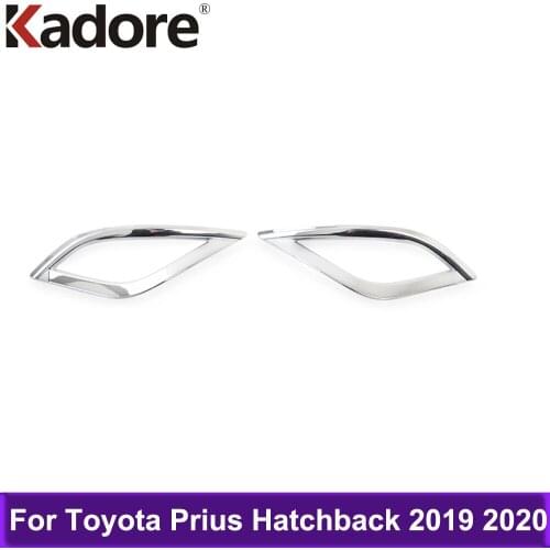 Car Accessories Rear Fog Light Lamp Tail foglamp Foglight Trim Cover Sticker For Toyota Prius Hatchback 2019 2020