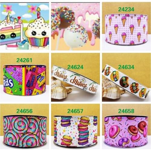 Free shipping 10 yards cartoon printed grosgrain ribbon 23250