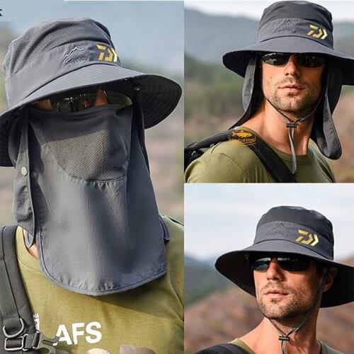 Daiwa Fishing Sun Hat 2020 Men and Women Summer Outdoor Mountaineering Quick-drying Fisherman Hat Fishing Breathable Cover Hat