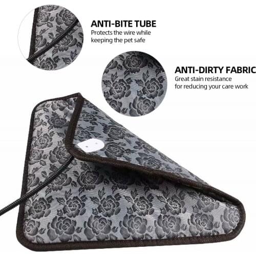 110V 20W Waterproof Pet Heating Pad Pet Winter Warmer Mat Bed Anti-bite Tube Blanket Electric Bed Mat for Dogs Cats