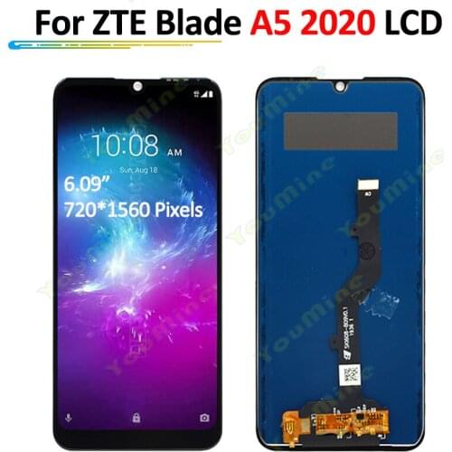 IPS 6.09'' For ZTE Blade A5 2020 LCD Display Touch Screen Digitizer Assembly For zte A5 2020 LCD with tools