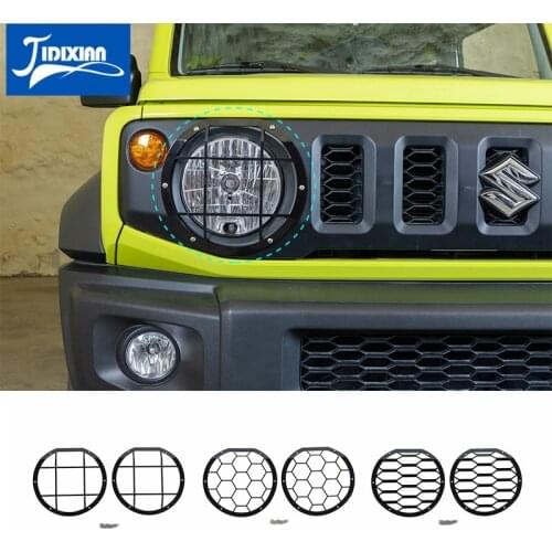 MOPAI Lamp Hoods for Suzuki Jimny JB74 Iron Car Front Headlight Light Lamp Cover for Suzuki Jimny 2019-2021 Accessories