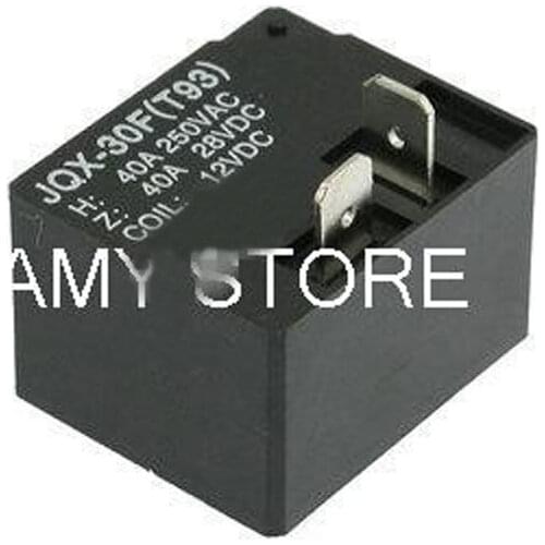 JQX-30F(T93) Coil DC 12V 4 Pin 40A 250V AC/28V DC General Purpose Relay