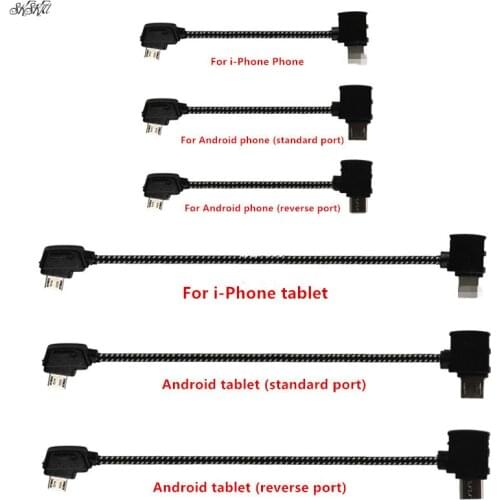 Remote Control Data Cable Connecting Phone Tablet Connector Line Nylon Line For DJI Mavic Pro / AIR mavic 2 Drone Accessories
