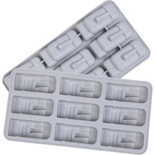 Easter Island Stone Statue 9-Hole Silicone Ice Cube Tray Chilled Cocktail Drinkware Beer Wine Accessory