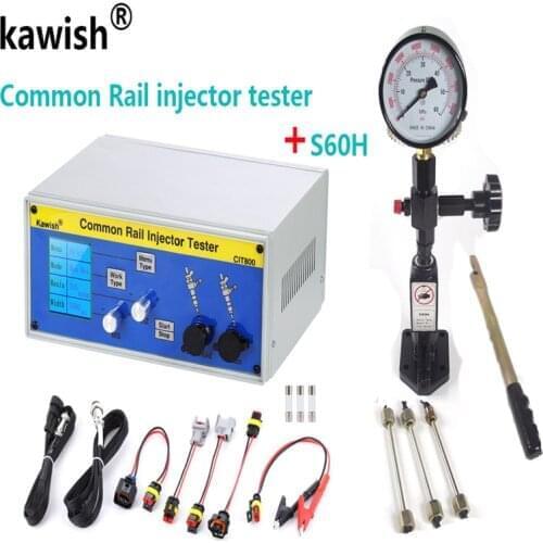 Kawish! CIT800 multifunction diesel common rail injector tester diesel Piezo Injector tester + S60H injector validator
