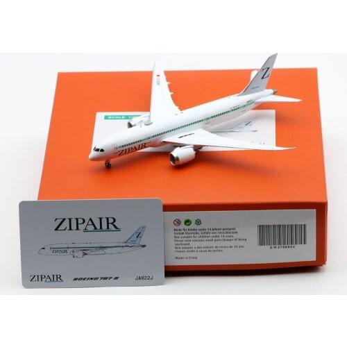 1:400 Alloy Collectible Plane JC Wings EW4788004 Zip Air Dreamliner Boeing B787-9 Diecast Aircraft Jet Model JA822J With Stand
