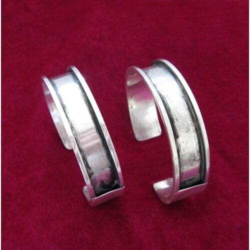 Miao Xiang Dong Village Miao Yindiy Bracelet Bottom Miao Embroidery Accessories Inlay Embroidery Bracelet