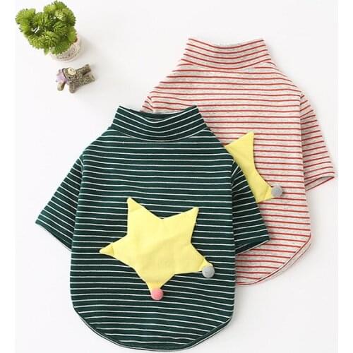 Cute Pet Dog Clothes Spring T-shirt Soft Dogs Clothes Pet Cat Clothing Summer Cotton Shirt Casual Coats For Small Pets Chihuahua