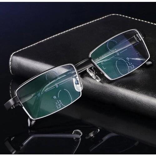 Anti blue-ray Blocking Progressive Multifocal Reading Glasses GAMMA RAY Readers Multiple Focus Presbyopia Brand Light Eyewear