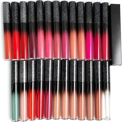 Wholesale Liquid Lipstick 25 Color Nude Liquid Lipsticks Waterproof Velvet Matte Lipstick Private Label Make Your Own Cosmetics